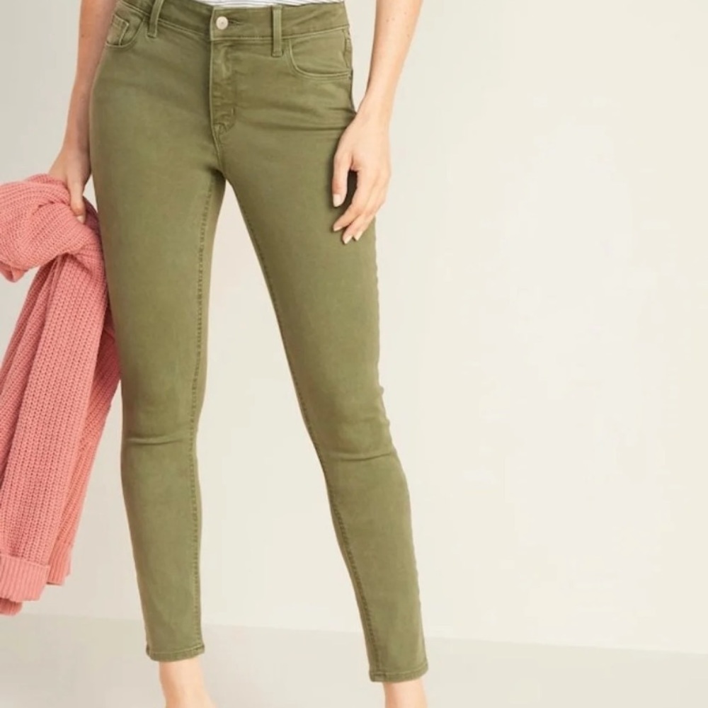 Old Navy Green Skinny Jeans